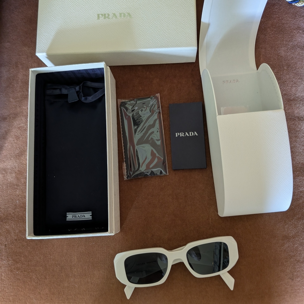 Prada White Sunglasses